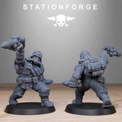 GrimGuard Jungle Fighter Mutants StationForge 3D Printed Resin Miniatures