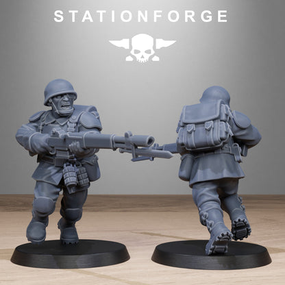FreeGuard Infantry StationForge 32mm 16K Resin 10 Miniatures