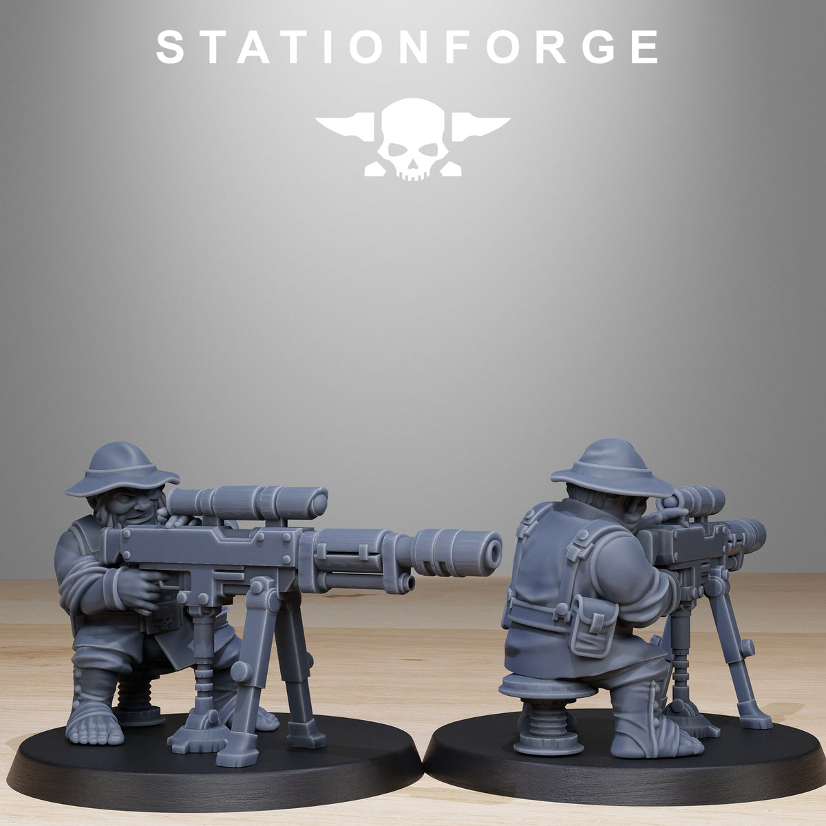 GrimGuard Skulldart Trappers Station Forge 32mm Resin Miniatures Unpainted