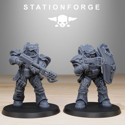 Socratis Light Reinforcement StationForge 32mm 16K Resin 10 Miniatures