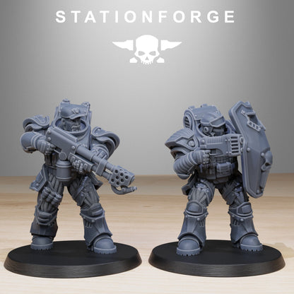 Socratis Light Reinforcement StationForge 32mm 16K Resin 10 Miniatures