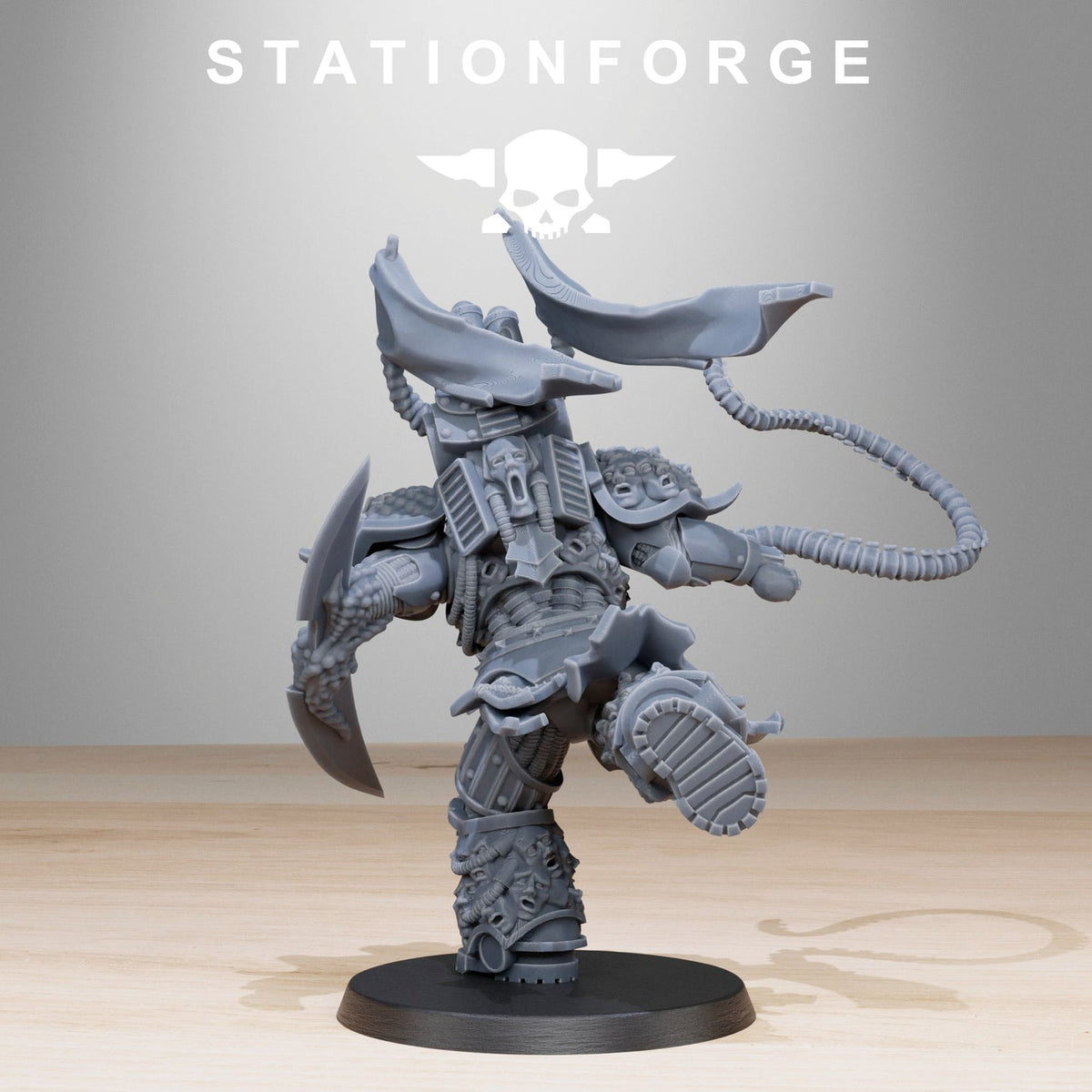 2x Corrupted Socratis Punisher StationForge 32mm 16K Resin Miniatures