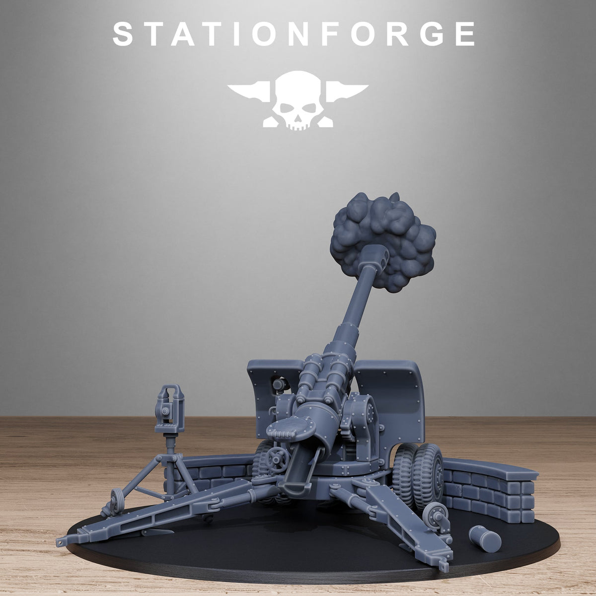 GrimGuard Light Artillery 2.0 StationForge 32mm 16K Resin Miniatures