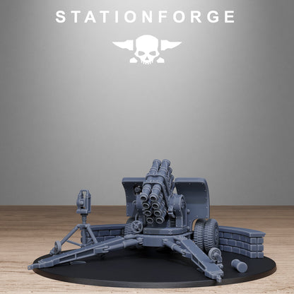 GrimGuard Light Artillery 2.0 StationForge 32mm 16K Resin Miniatures