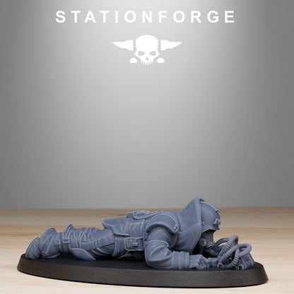 GrimGuard Bomb Squad StationForge 3D Printed Resin 32mm 10-Man Set