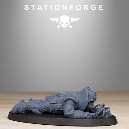 GrimGuard Bomb Squad StationForge 3D Printed Resin 32mm 10-Man Set
