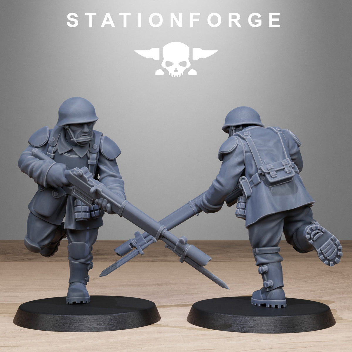 FreeGuard Infantry StationForge 32mm 16K Resin 10 Miniatures