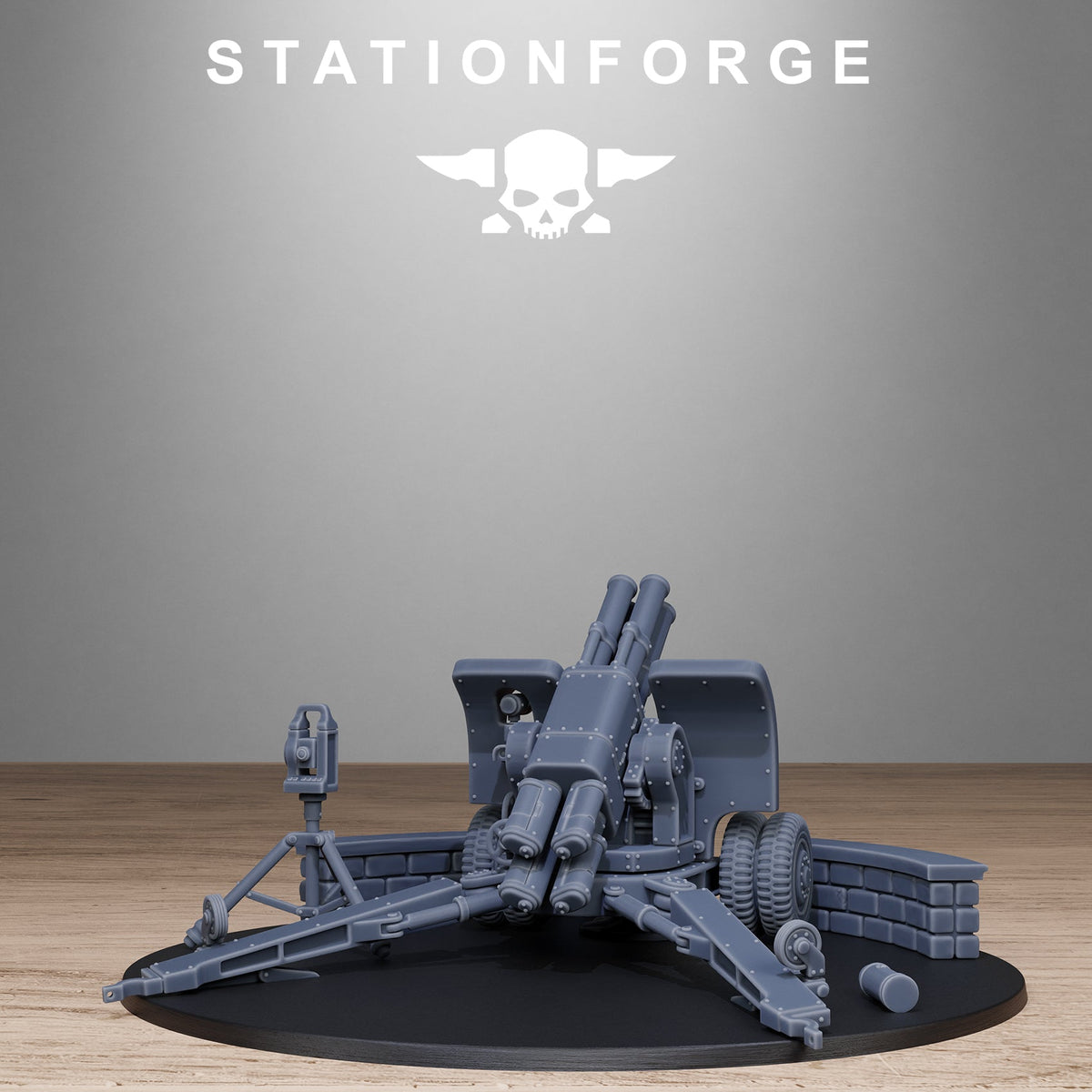 GrimGuard Light Artillery 2.0 StationForge 32mm 16K Resin Miniatures