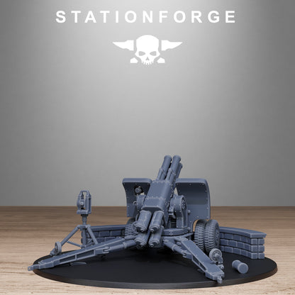 GrimGuard Light Artillery 2.0 StationForge 32mm 16K Resin Miniatures
