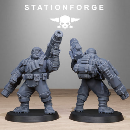 GrimGuard Jungle Fighter Mutants StationForge 3D Printed Resin Miniatures