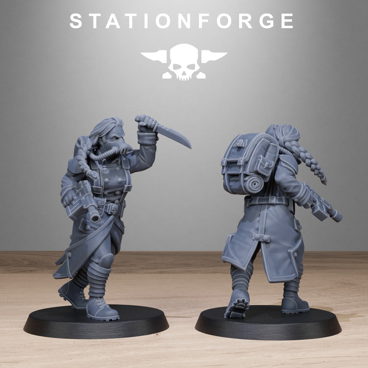 GrimGuard Sisters StationForge 32mm 16K Resin 10 Miniatures