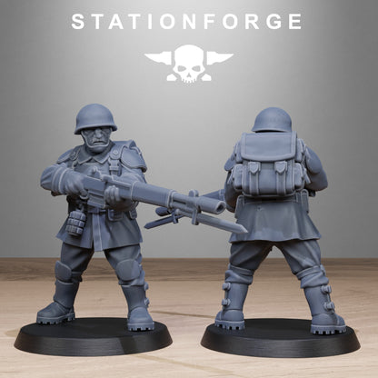 FreeGuard Infantry StationForge 32mm 16K Resin 10 Miniatures