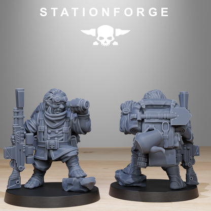 GrimGuard Skulldart Trappers Station Forge 32mm Resin Miniatures Unpainted