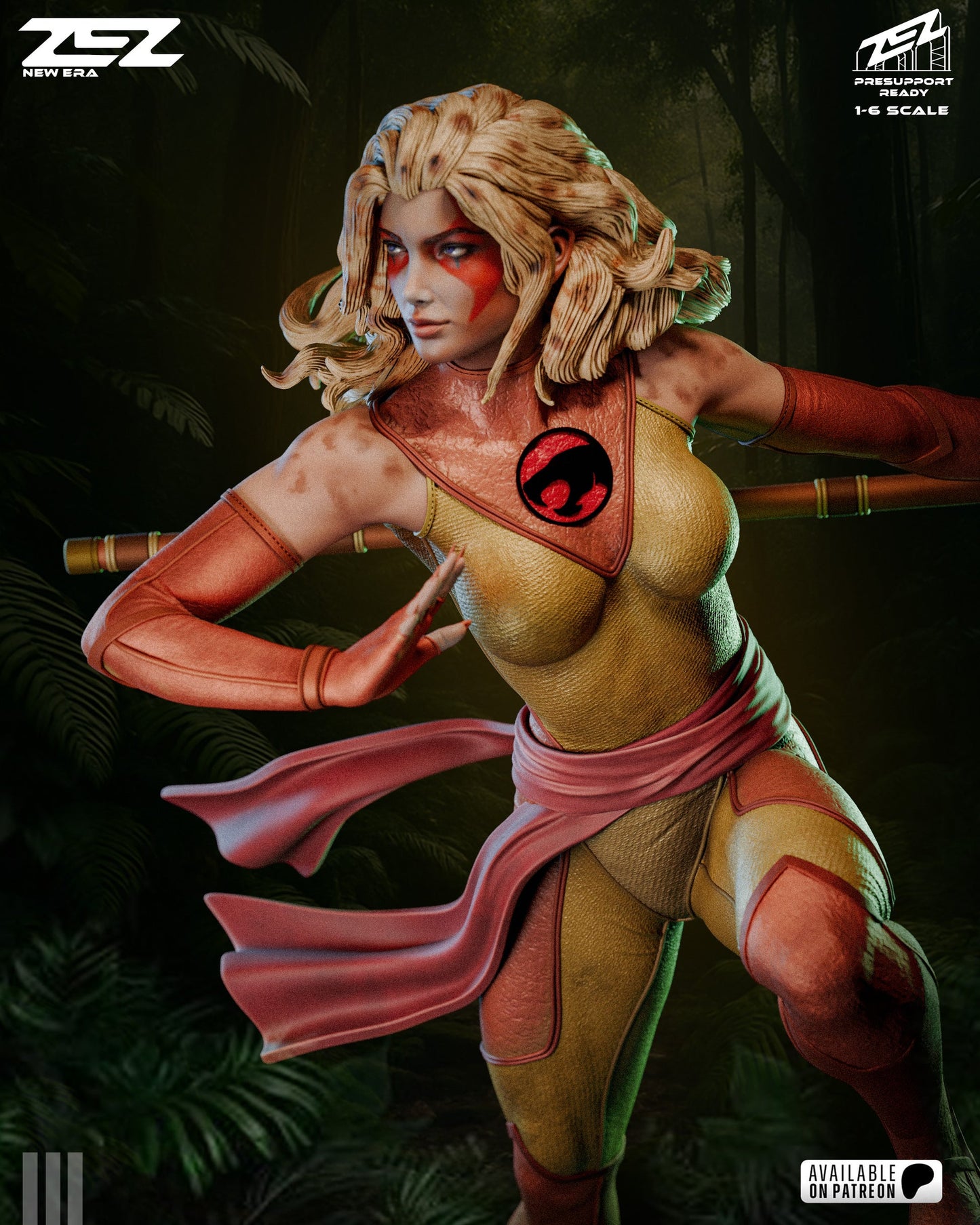 Cheetara Statue 1:6 Fan Art Resin Model Kit ZEZ Studio