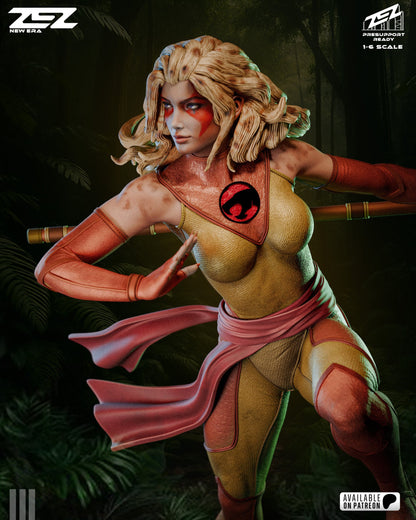 Cheetara Statue 1:6 Fan Art Resin Model Kit ZEZ Studio