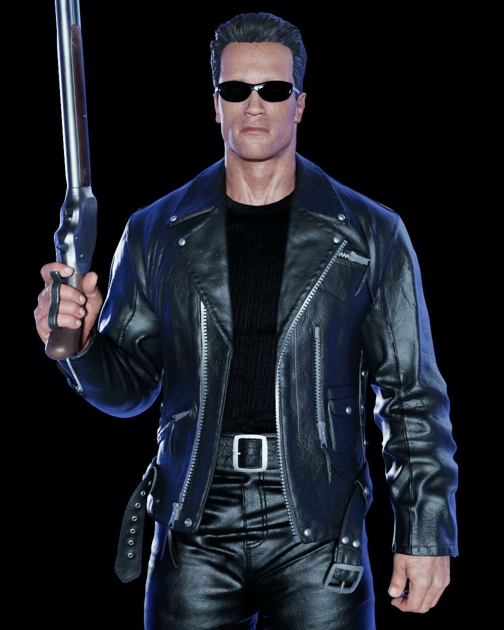 Terminator T-800 Arnold CA3D 3D Printed 16K Unpainted Resin Statue 1:6 scale