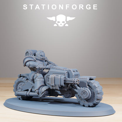 10x Socratis Bikers Wargame Proxy Miniatures StationForge