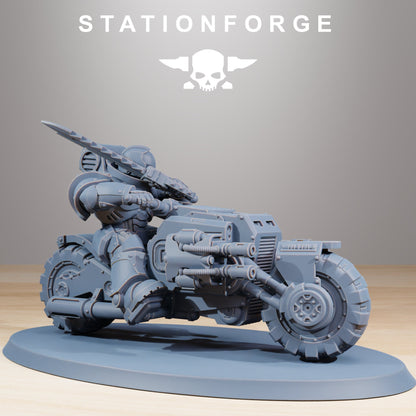 10x Socratis Bikers Wargame Proxy Miniatures StationForge