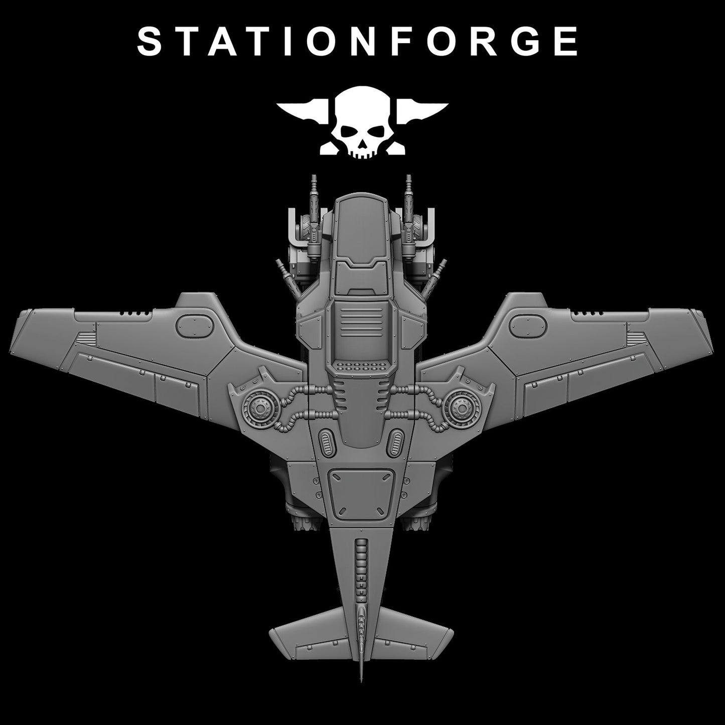 2x Scavenger Cutlass Wargame Proxy Aircraft StationForge