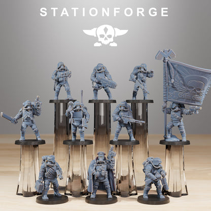 GrimGuard Ironclads StationForge Wargame Proxy Miniatures 32mm