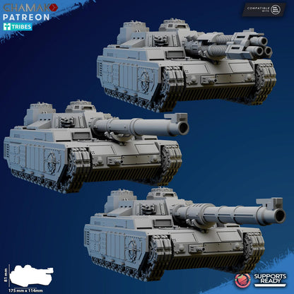 Freedom Guard Sabretooth Tank Ghamak Wargame Grimdark Proxy Vehicle Miniature