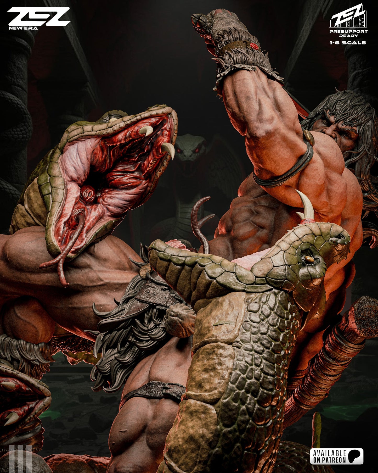 Conan Statue ZEZ Studio 1:6 Fan Art Resin Model Kit
