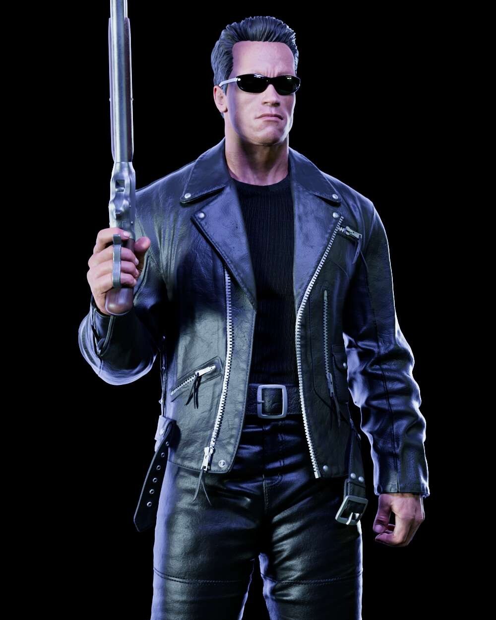 Terminator T-800 Arnold CA3D 3D Printed 16K Unpainted Resin Statue 1:6 scale
