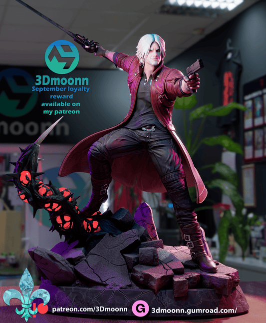 3D Printed 16K Fan Made Statue Devil May Cry - Dante 1:6 Scale
