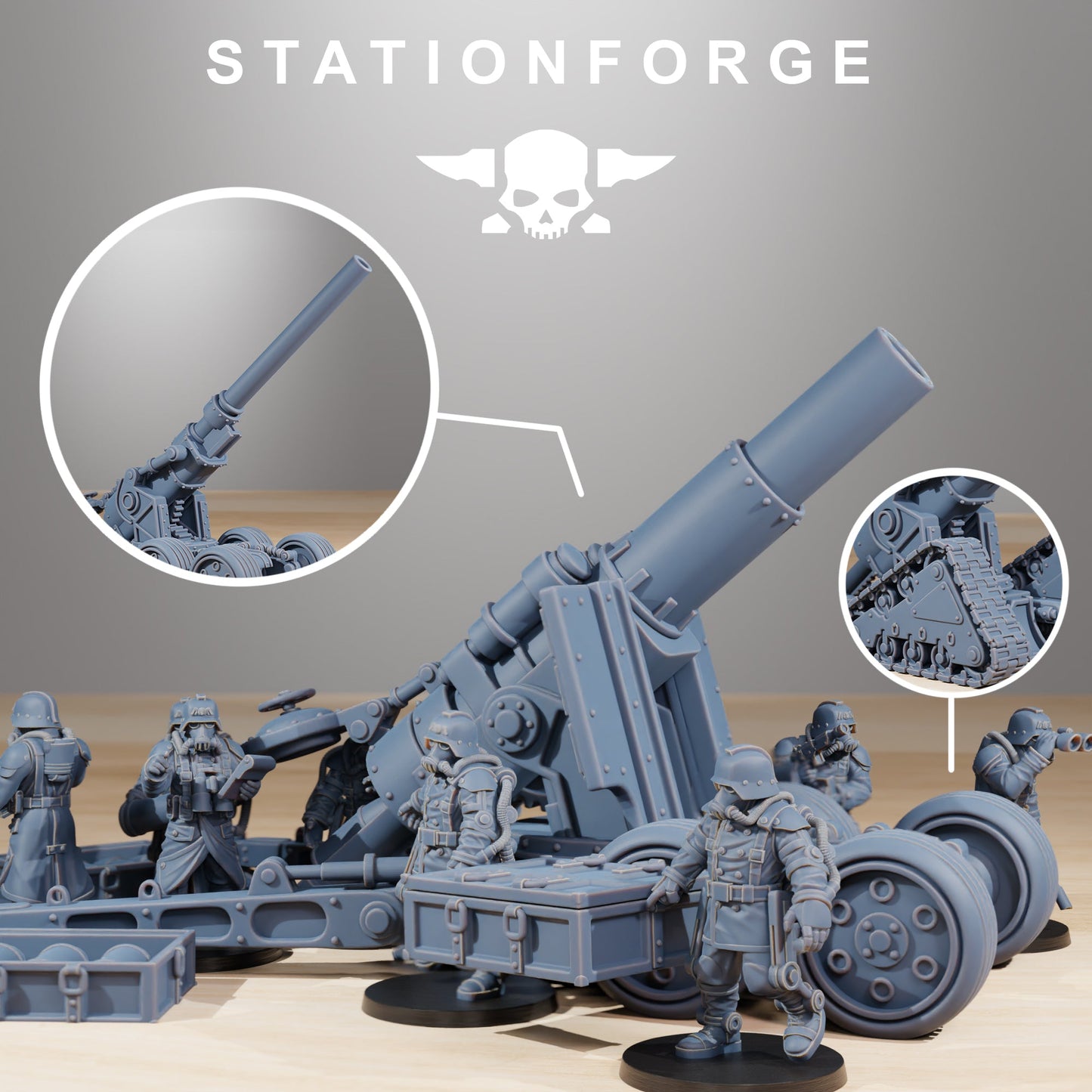 GrimGuard Heavy Artillery Wargame Proxy Vehicle StationForge
