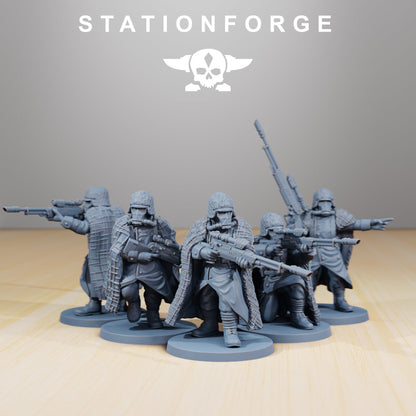 GrimGuard Snipers Infantry StationForge Grimdark Wargame Miniatures 32mm