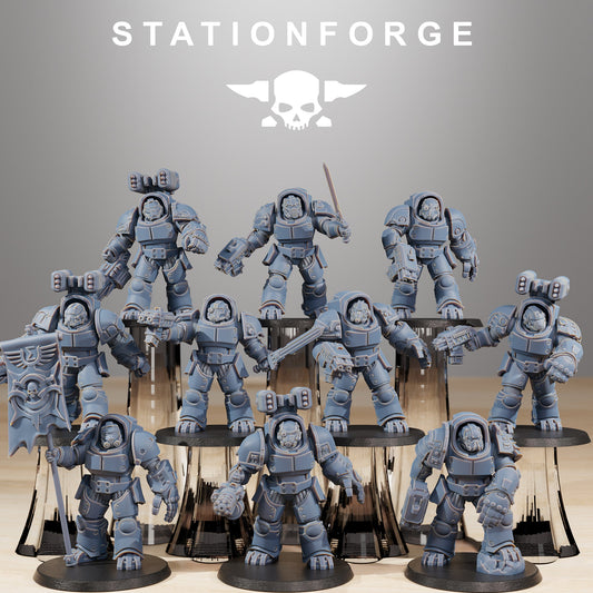 Socratis Vanguard Heavy Warband Wargame Proxy Miniatures StationForge