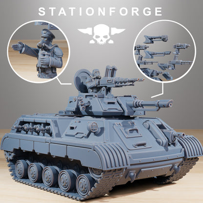 GrimGuard Imperial Militarum Support Tank StationForge 32mm Grimdark Tank