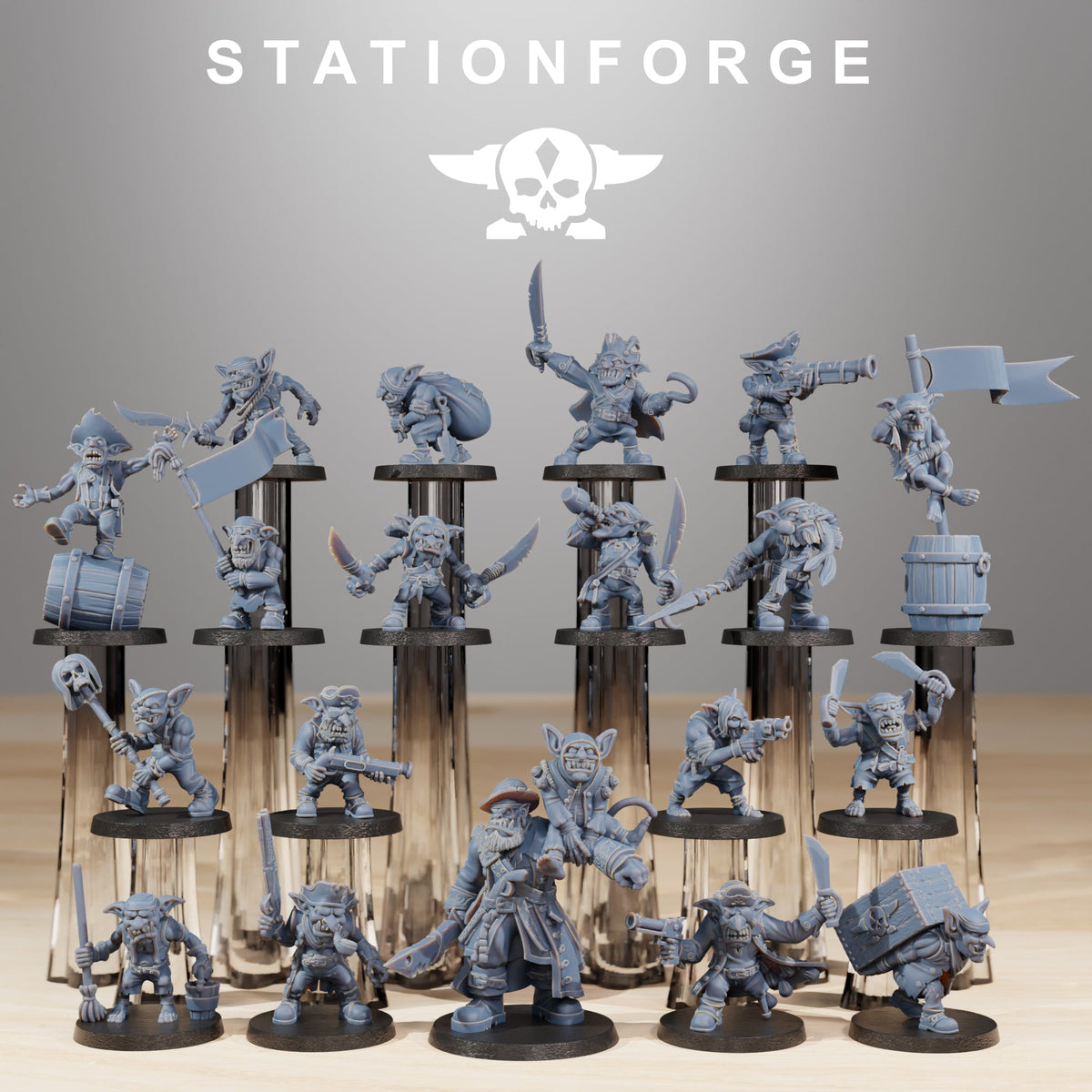 Gobs Pirates StationForge Wargame Proxy Miniatures 32mm