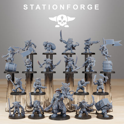 Gobs Pirates StationForge Wargame Proxy Miniatures 32mm