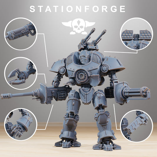 Scavenger Defender Mk2 Titan – StationForge Grimdark Wargame Proxy