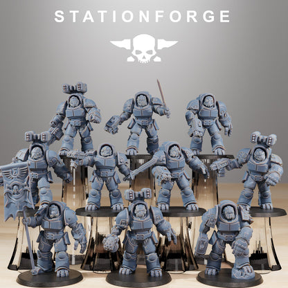 Socratis Vanguard Heavy Warband Wargame Proxy Miniatures StationForge