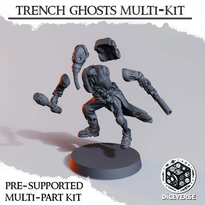 Trench Ghost Miniatures Grimdark Diceverse Resin 32mm Wargaming Proxy