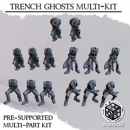 Trench Ghost Miniatures Grimdark Diceverse Resin 32mm Wargaming Proxy