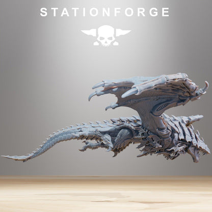 Xenarid Dragon Leviathan Fleet 3D Resin Printed Miniature Hive Bugs Flyer