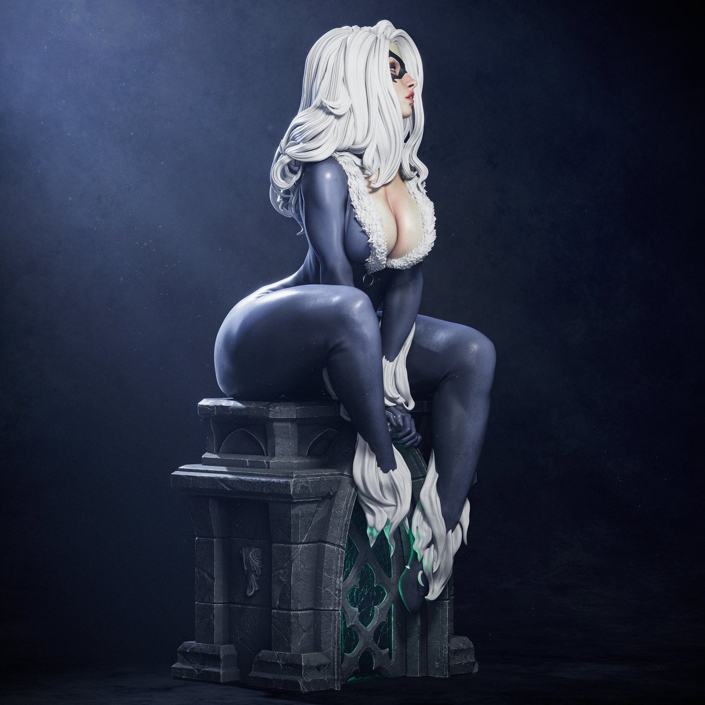 Black Cat – CA3D 3D Printed 16K Unpainted Resin Statue 1:6 (261mm)