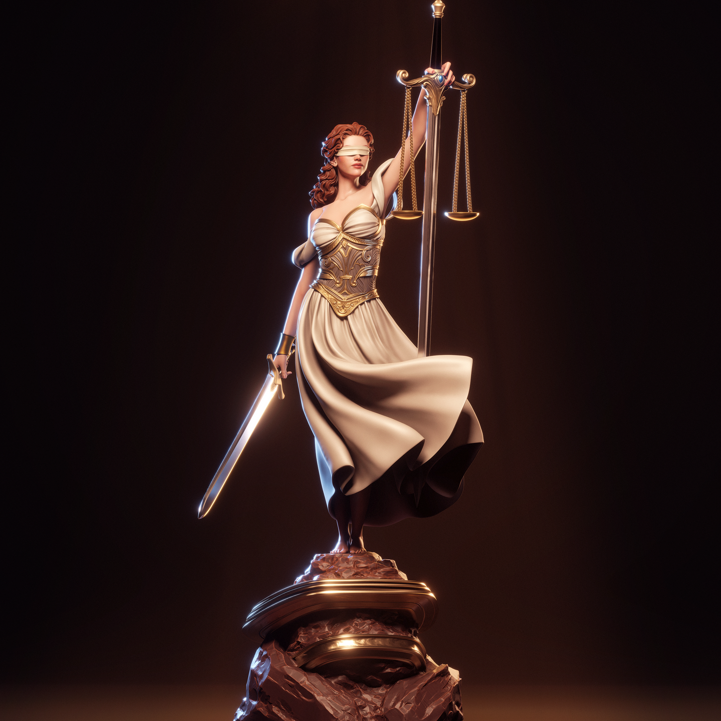 Justice (God) CA3D 3D Printed 16K Unpainted Resin Statue 1:6 scale