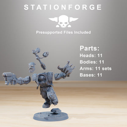 Orkaz Infantry Ork Wargame Proxy Miniatures StationForge