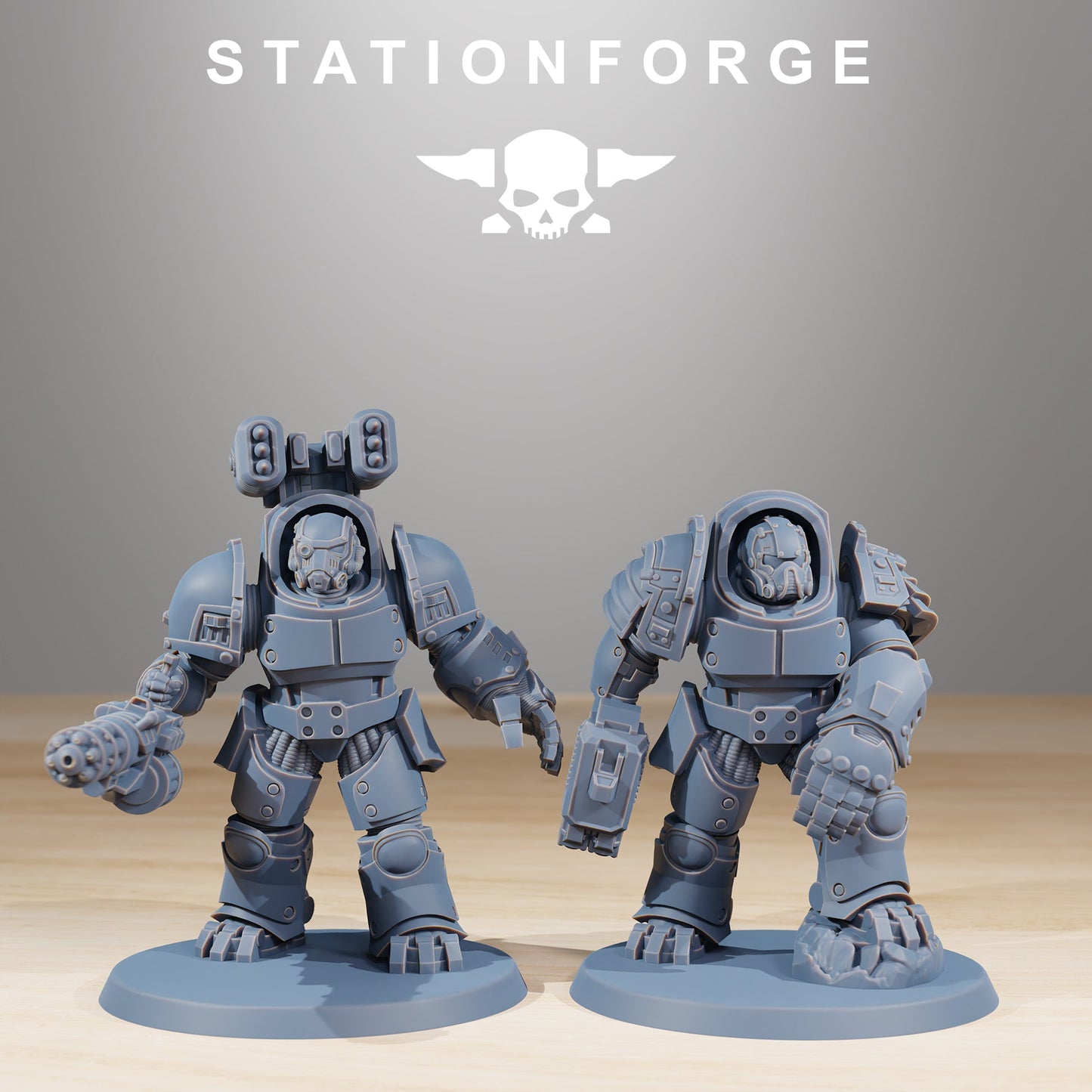 Socratis Vanguard Heavy Warband Wargame Proxy Miniatures StationForge