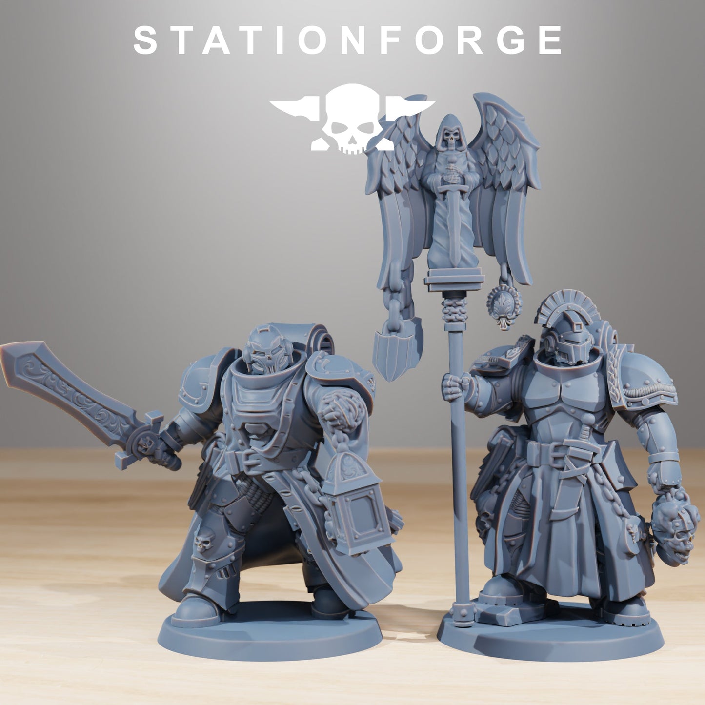 Socratis Knights Warband Wargame Proxy Miniatures StationForge