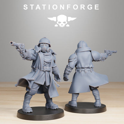 GrimGuard Scorchers Officers StationForge Wargame Proxy Miniatures 32mm