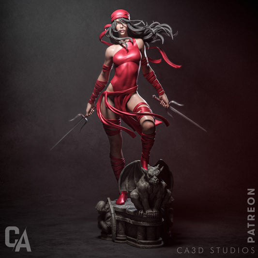 Elektra – CA3D 3D Printed 16K Unpainted Resin Statue 1:4 scale
