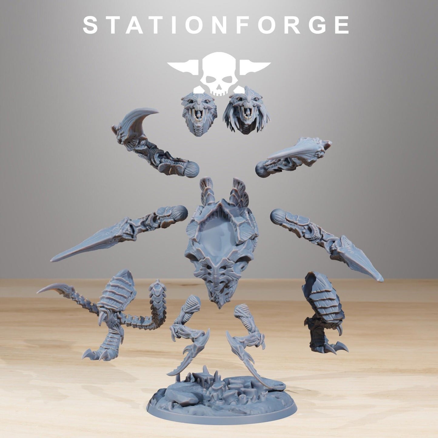Xenarid Ravage Howler Leviathan Fleet 3D Printed Resin Miniature Hive Bugs