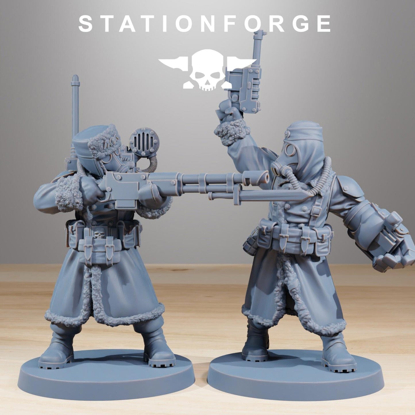 Imperial Soldiers Grim Guardx10 Death Division Frostwatch Korps 3D Printed Resin