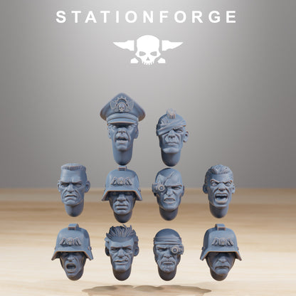 20x GrimGuard Combatants Wargame Proxy Militarum Station Forge 32mm