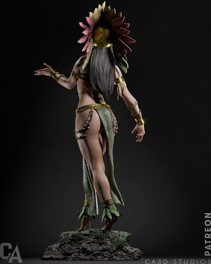 Aztec Goddess – CA3D 3D Printed 16K Unpainted Resin Statue 1:4 scale